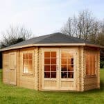 Wooden Cabins - 16’5 x 9’10 Alpine Aspen Plus 28mm Wooden Cabins
