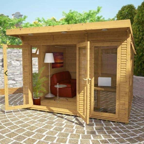 Forest Mendip 5m x 4m Log Cabin Garden Office