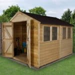 Quality Sheds - 10 x 8 Shed-Plus Pressure Treated Double Door Apex Quality Sheds
