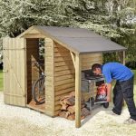 Small Storage Sheds - 6 x 4 Shed-Plus Pressure Treated Small Storage Sheds With Log Store