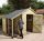 Wood Storage Sheds - 8 x 6 Shed-Plus Champion Heavy Duty Wood Storage Sheds With Log Store