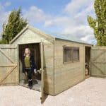Wooden Sheds - 10 x 8 Shed-Plus Heavy Duty Combination Double Door Wooden Sheds