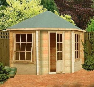 9'9 x 9'9 GardenStyle Amboise Corner Log Cabin