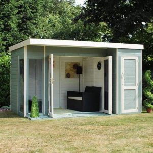 12 x 8 Waltons Contemporary Summerhouse with Side Shed