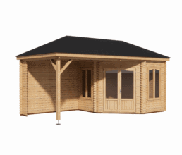 L-Shaped Summer House CAD