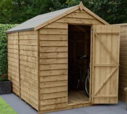 Forest Epping Overlap Pressure Treated Windowless Apex Wooden Shed