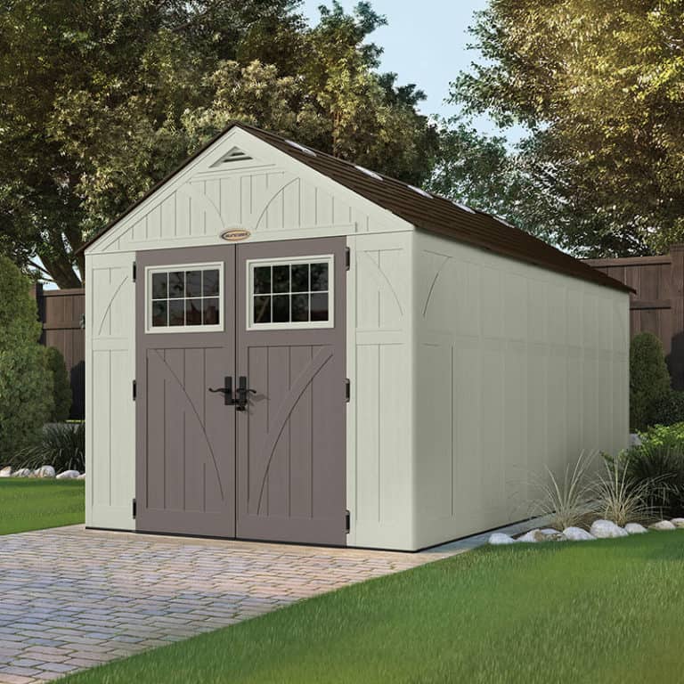 Suncast 8' x 16' New Tremont One Apex Roof Plastic Garden Storage Shed