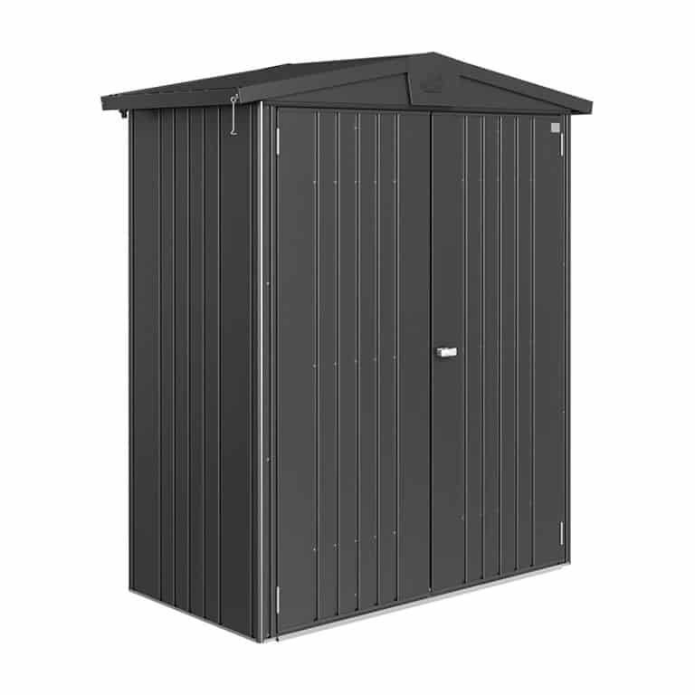 5' x 2' Biohort Europa 1 Dark Grey Metal Shed