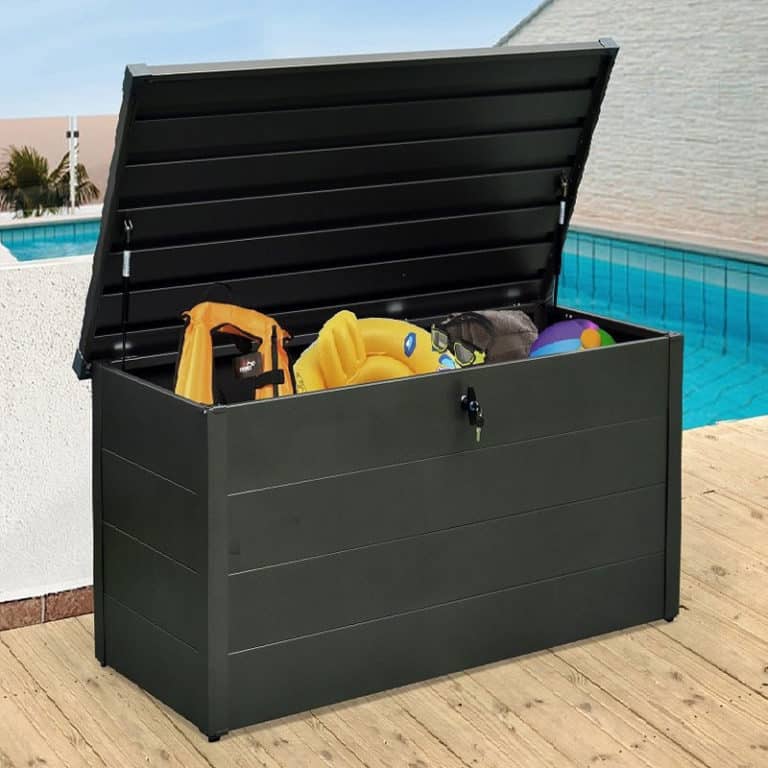 4' x 2' Falcon 130 heavy-duty metal garden storage box