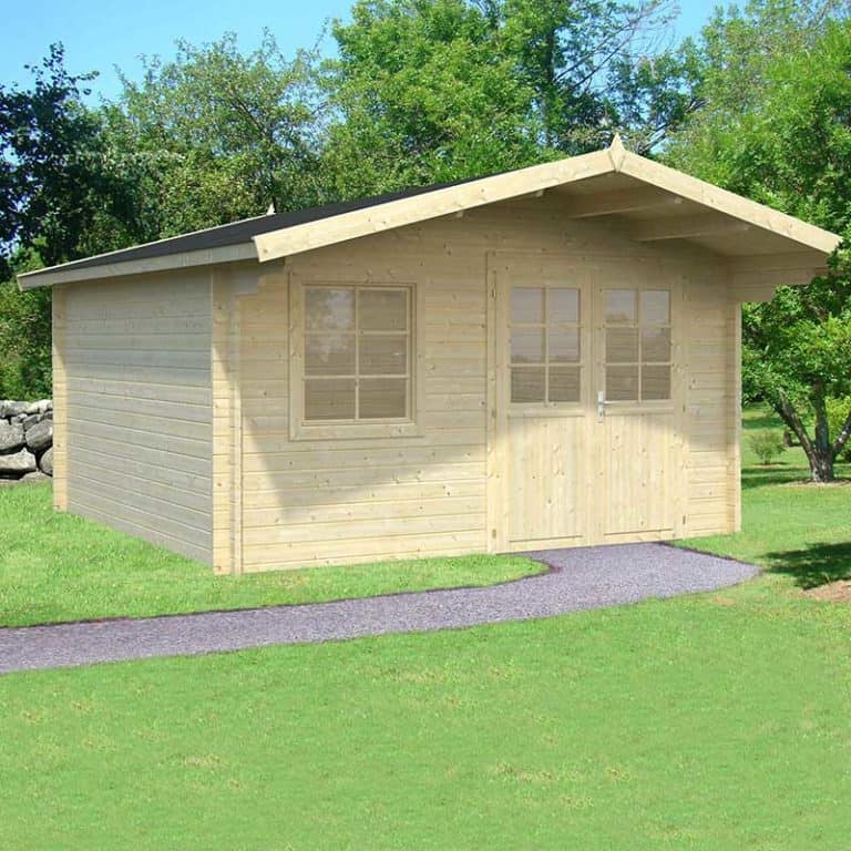 Palmako Britta 4.2m x 4.2m log cabin garden building with modern design