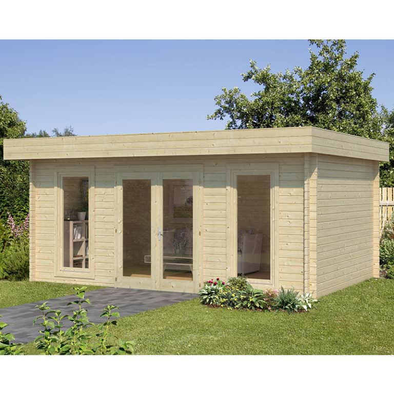 Palmako Bret 5.1m x 3.9m log cabin garden room