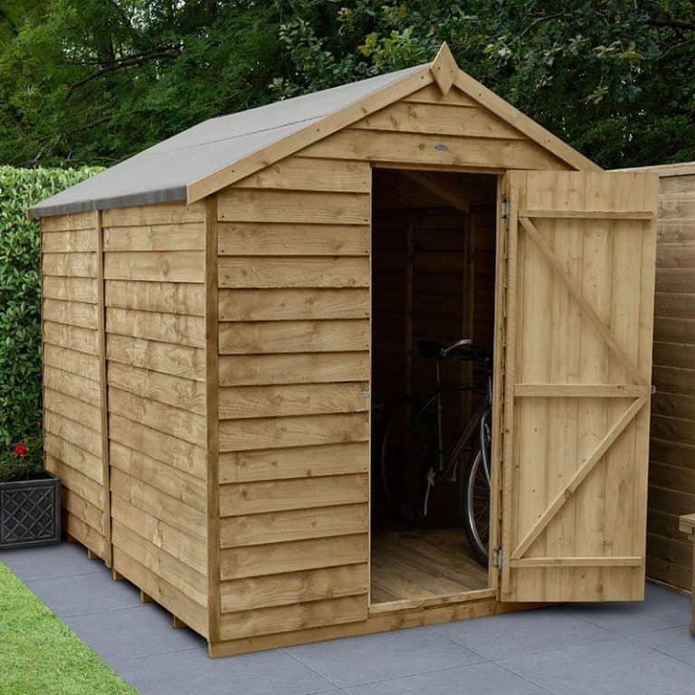 8x6' Forest pressure-treated wooden shed with apex roof