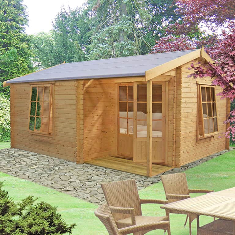 Shire Azay 2 Log Cabin Summerhouse