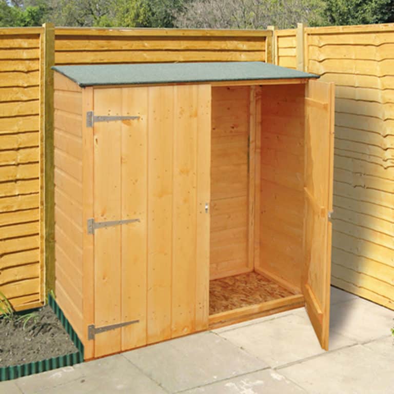 4x2 Shire Wooden Garden Storage Unit for outdoor organization and storage solutions.