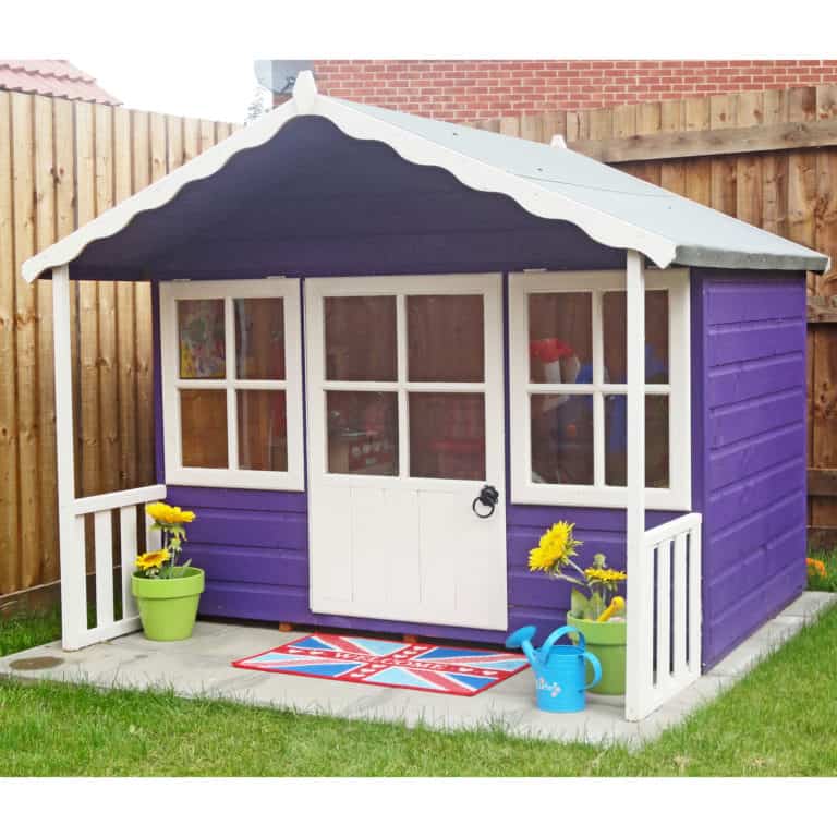 6x5 Shire Pixie wooden garden playhouse for kids