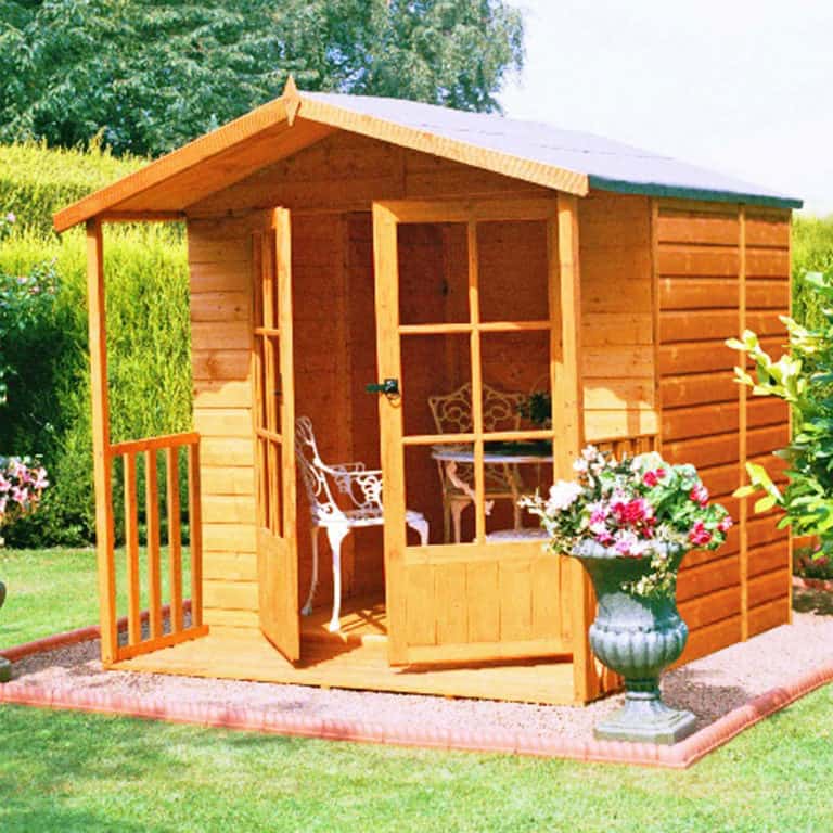 6'6 x 7'1 Shire Alnwick Garden Summerhouse with Veranda