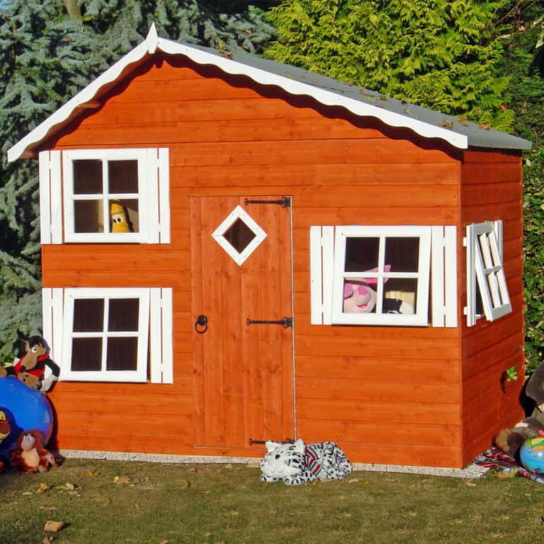 8'x5'6 Shire Loft Wooden Garden Playhouse for kids