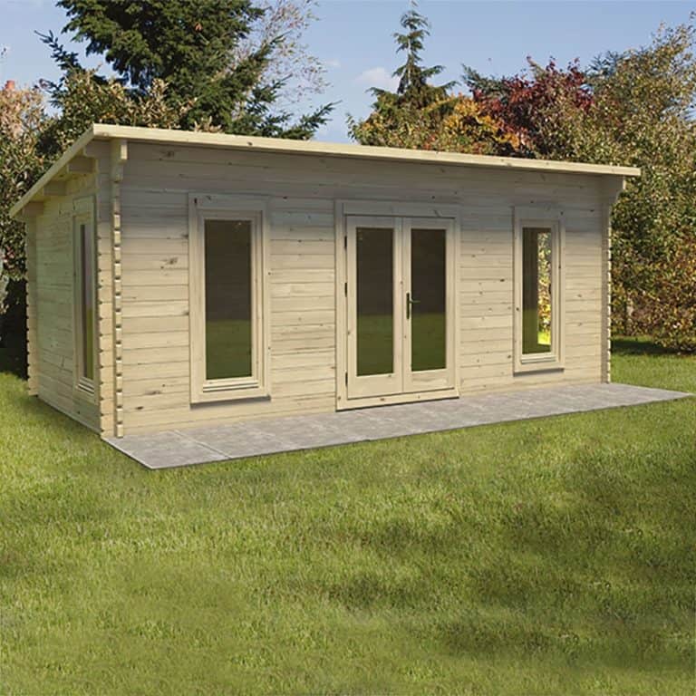 Forest Arley 6m x 3m Log Cabin with wooden exterior