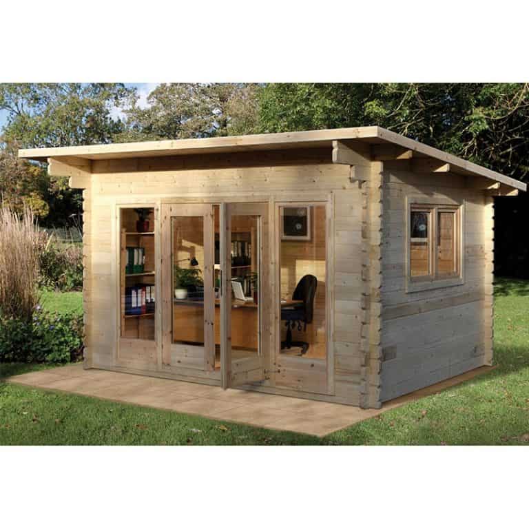 Forest Melbury 4m x 3m log cabin with single glazed windows