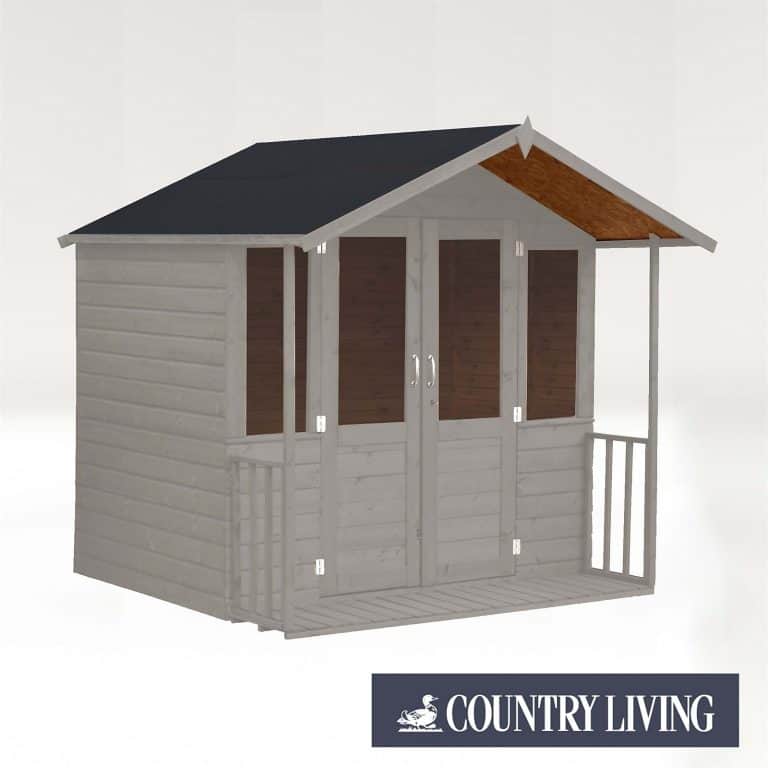 Country Living Flintham 7x7 Summerhouse with paint finish and installation from Thorpe Towers.