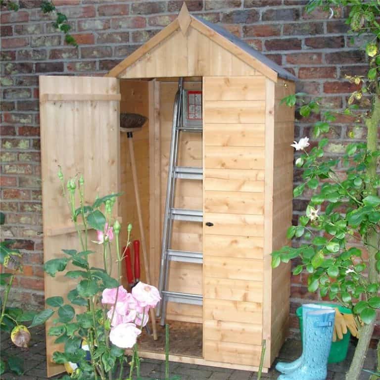 3x2 Handy Tongue and Groove Apex Store with double doors and 11mm solid OSB floor for durable outdoor storage solutions.