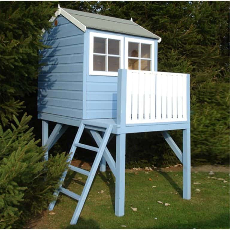 4 x 6 wooden tower playhouse for kids