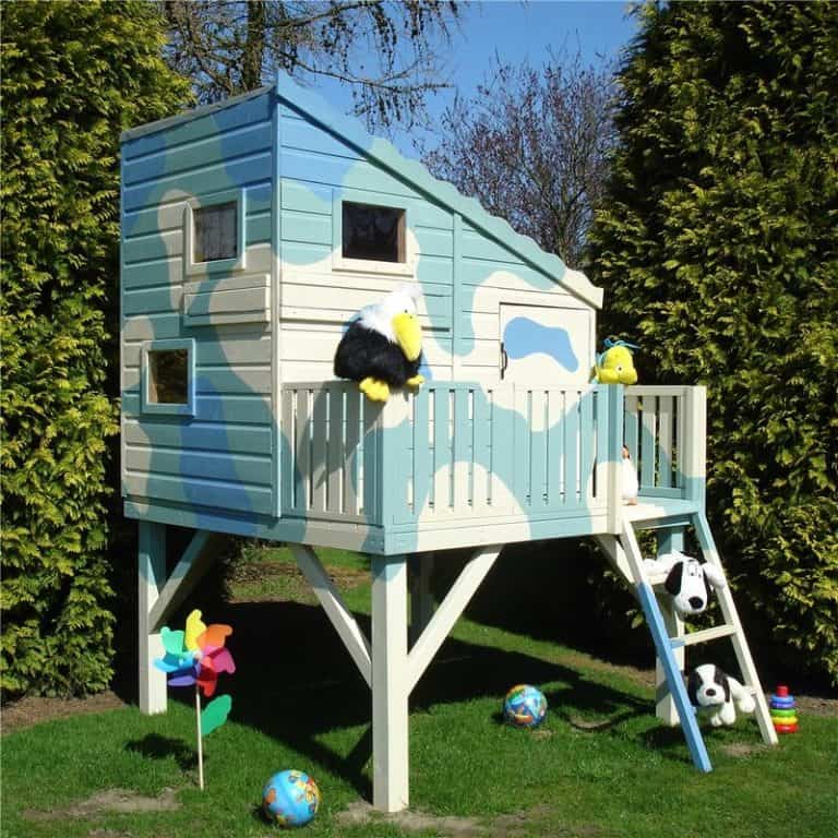 6x6 Wooden Command Post Tower Playhouse for kids