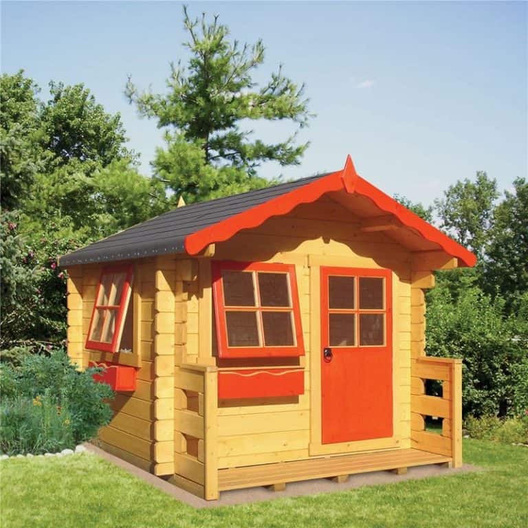 6x7 Salcey Playhouse with 28mm log walls