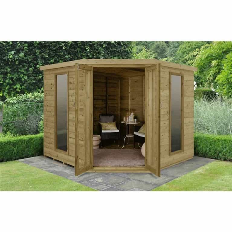 8 x 8 Premier Corner Summerhouse Core with elegant design