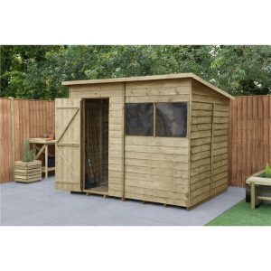 8ft-x-6ft-pressure-treated-overlap-wooden-pent-shed-24m-x-19m-L-8776375-17860191_1