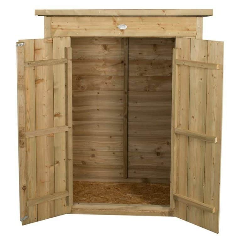 Pent Garden Store: Pressure treated wooden storage shed for outdoor tools and equipment