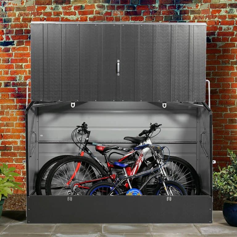 6x3 Trimetals anthracite bike storage solution