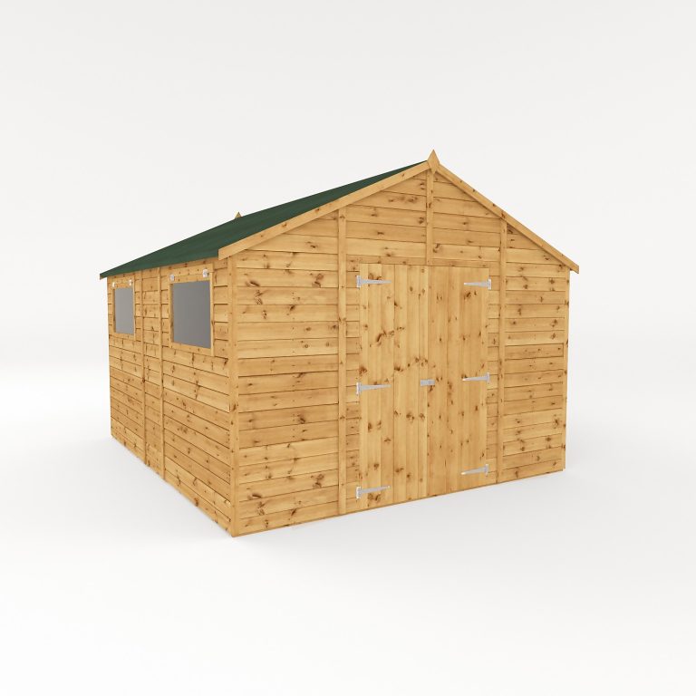 Mercia 12ft x 10ft Premium Shiplap Modular Workshop Shed with installation