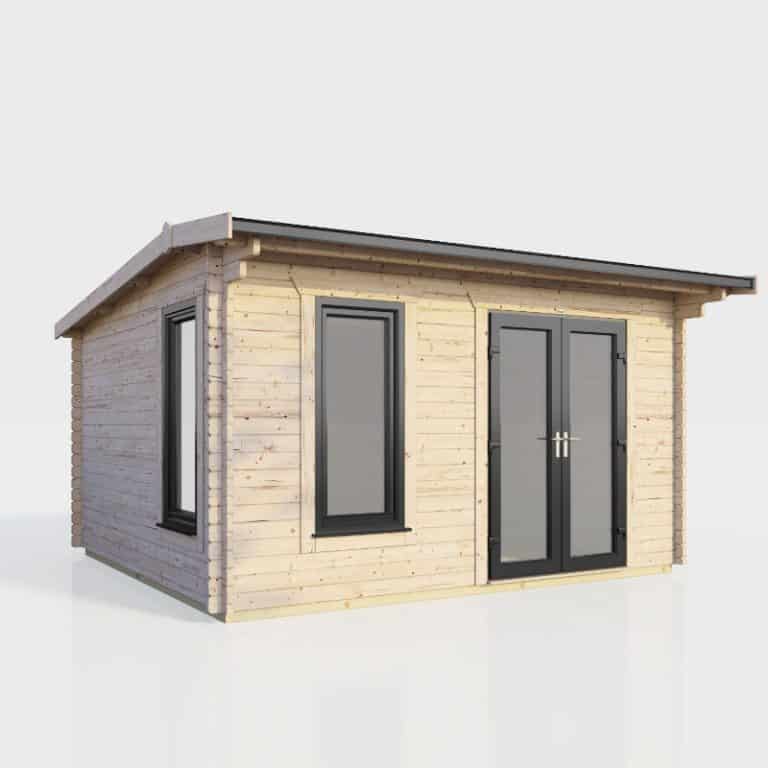 Stylish Oren 4.4m x 3.8m Duchess Log Cabin with modern design