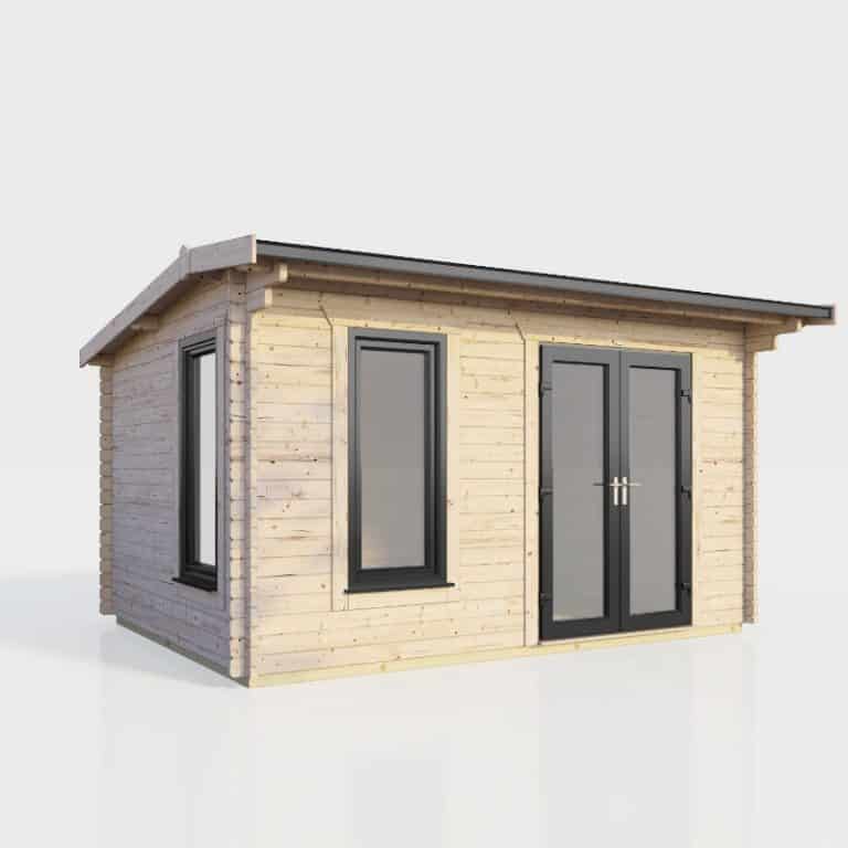 4.4m x 3.2m Oren Duchess Log Cabin with modern design