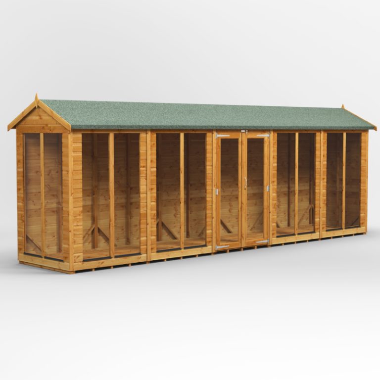 Modern Oren 20' x 4' shiplap summer house for long rooms