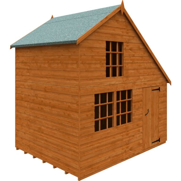 6x8w two-storey shiplap timber clubhouse playhouse for children