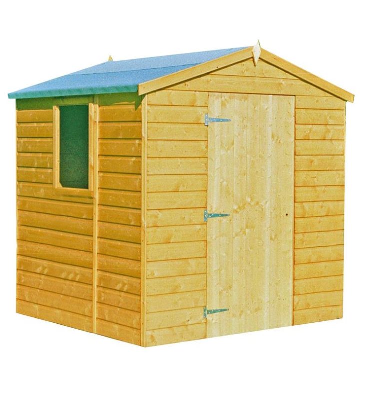 Stylish Loxley 5' x 7' shiplap apex shed with double doors