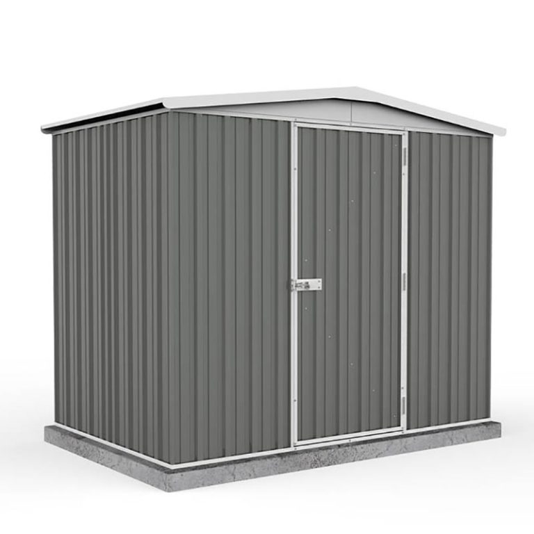 7'5 x 5' Absco Regent Apex Metal Shed in Grey