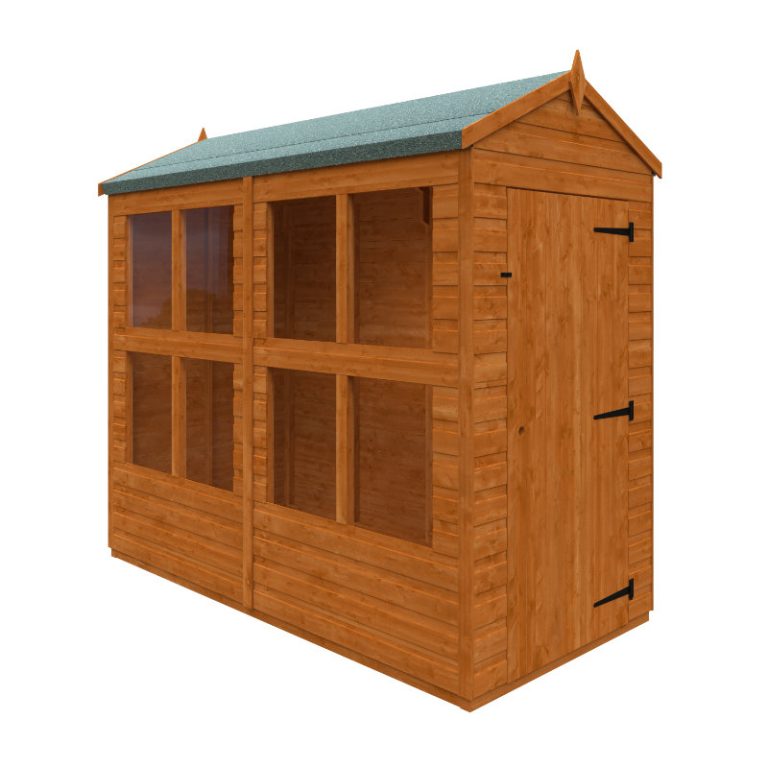 Redlands 4'x8' Raven Summer House with wooden design