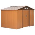 outsunny-9-x-6ft-outdoor-garden-roofed-metal-storage-shed-tool-box-with-foundation-ventilation-doors-khaki-L-385786-2093443_1