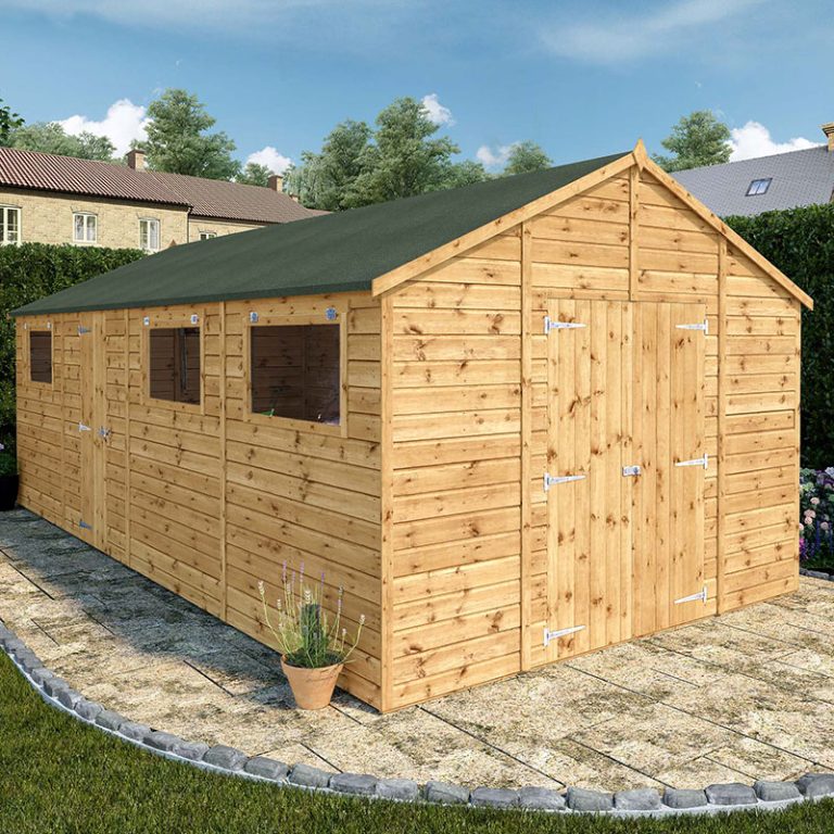 20' x 10' Mercia Shiplap Apex Workshop with sturdy design