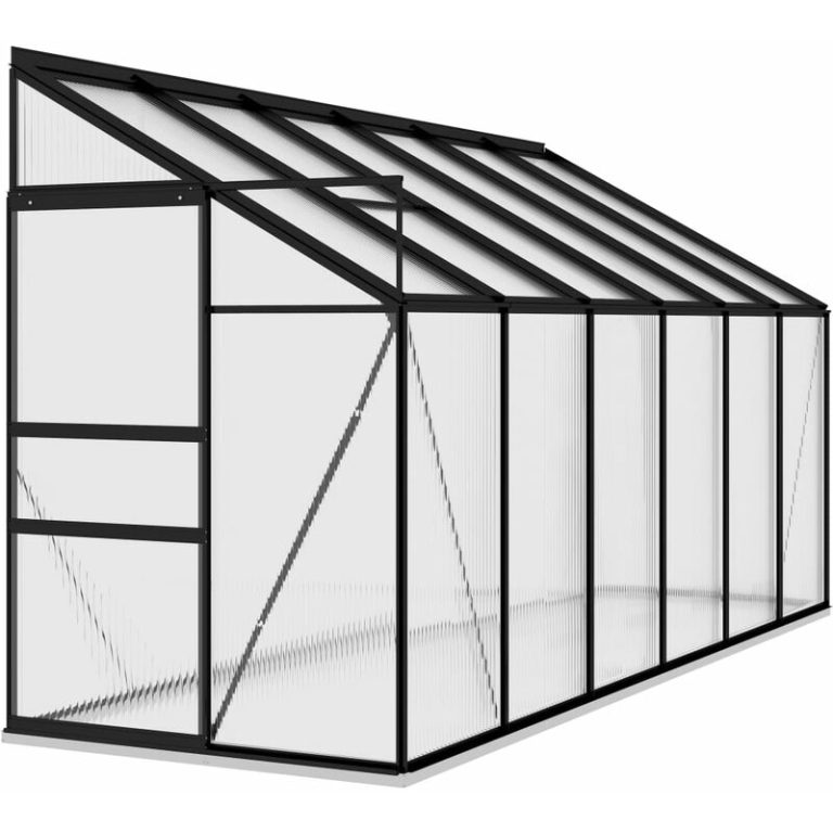 vidaXL Anthracite Aluminium Greenhouse