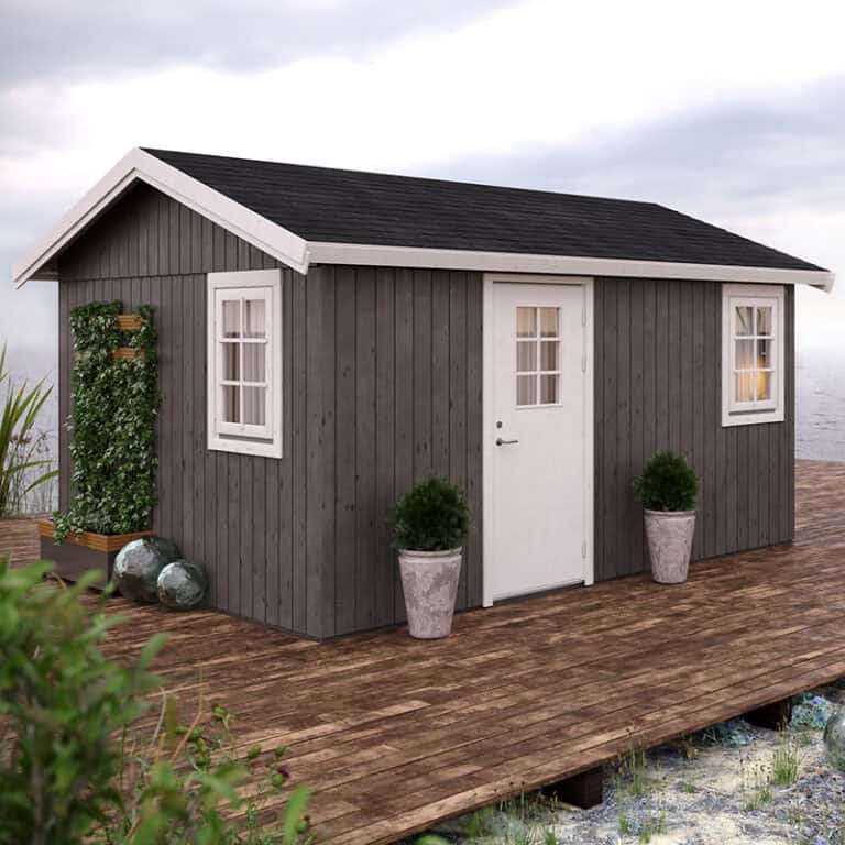 Palmako Hedwig 4.5m x 3.3m garden room featuring modern design