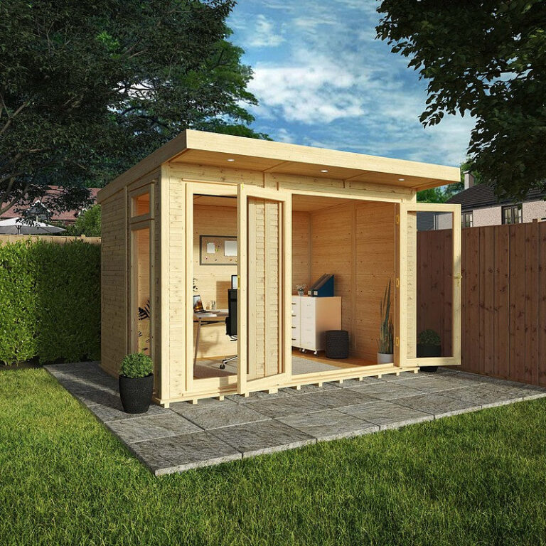 3 x 2m insulated garden room with modern design