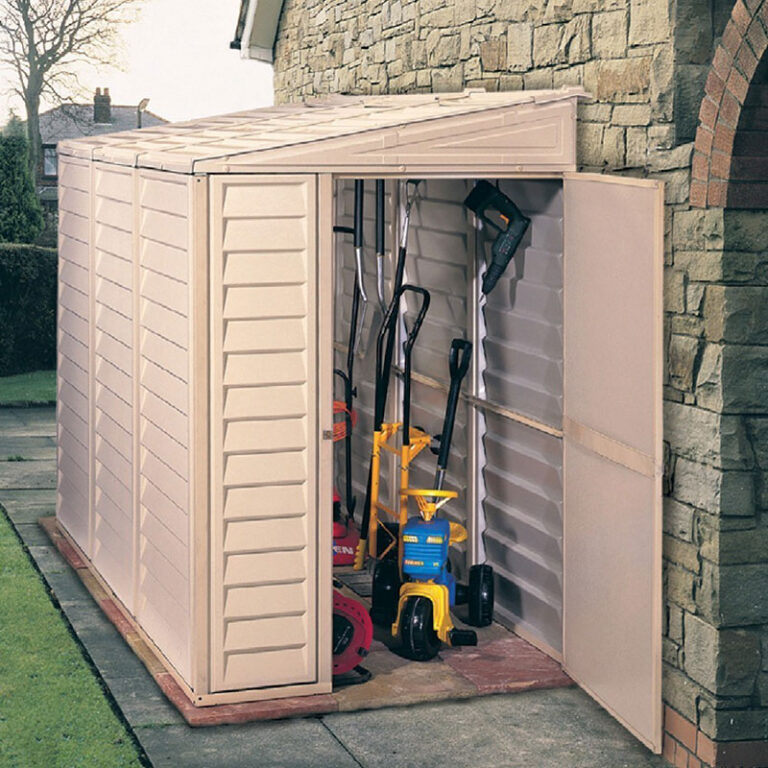 4' x 8' saffron vinyl shed