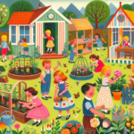 Gardening and Nature Activities Around Playhouses