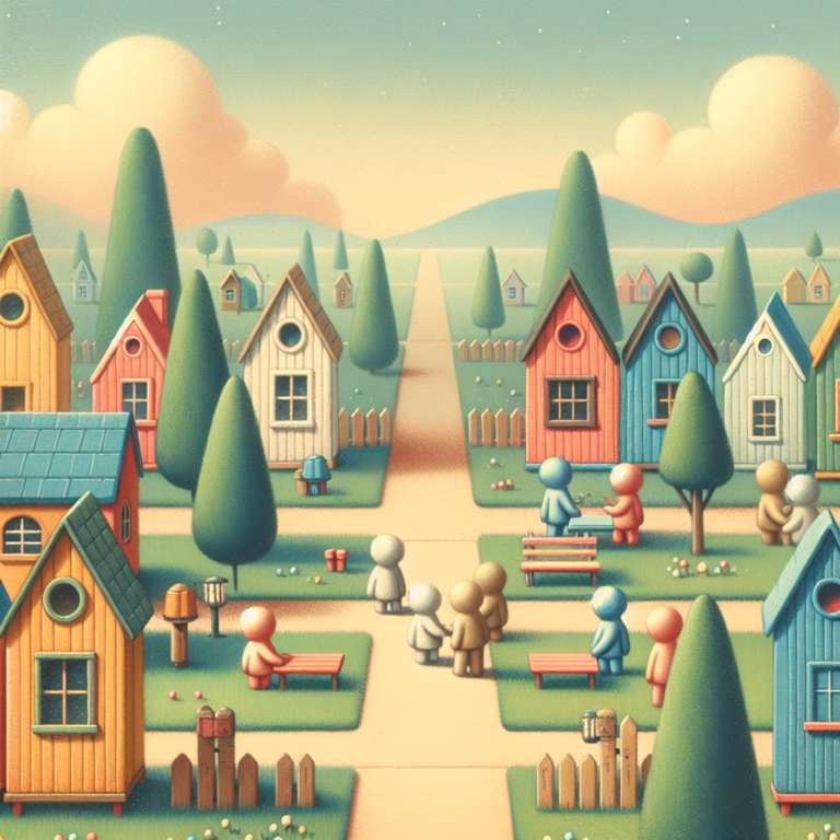 Playhouses in various colours addressing legal restrictions on appearance in specified areas