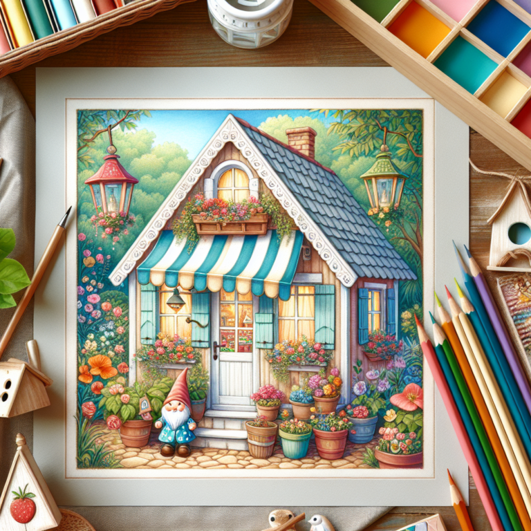 Summer house beautifully decorated with trendy accessories