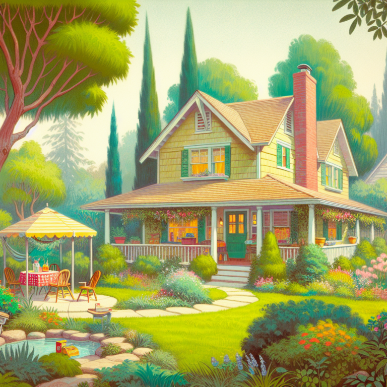 Relaxed people enjoying at a summer house portraying the psychological love for vacation homes